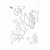 Схема вузла: Кришка двигуна для Kawasaki ZX600 Ninja ZX-6