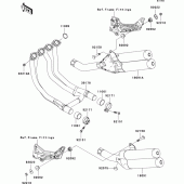 Схема вузла: Вихлопна система для Kawasaki ZR1000 Z1000