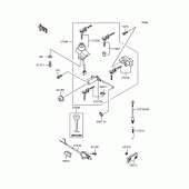 Схема вузла: Замок запалювання для Kawasaki ZR1100 Zephyr 1100