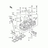 Схема вузла: Головка циліндра для Kawasaki ZR1100 Zephyr 1100