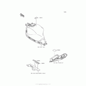 Схема вузла: Інформаційні наклейки для Kawasaki EX650 Ninja 650