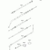 Схема вузла: Троси для Kawasaki ER500 ER-5