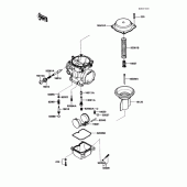 Схема вузла: Карбюратор parts(1/2) для Kawasaki ZG1200 Voyager XII