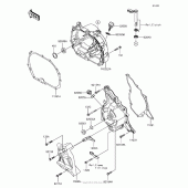 Схема вузла: Engine Cover(S) для Kawasaki BR125 Z125 Pro