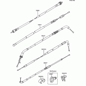 Схема узла: Тросики для Kawasaki ZX600 GPX600R