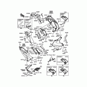 Схема вузла: Дефлектори для Kawasaki EX400 Ninja 400R ABS
