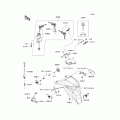 Схема вузла: Ignition switch/locks/reflectors(a3) для Kawasaki ZR1000 Z1000