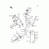 Схема узла: Топливный бак для Kawasaki KLX250 KLX250