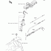 Схема узла: Тросики для Kawasaki ZX600 Ninja ZX-6R