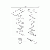 Схема вузла: Owner`s tools для Kawasaki KL650 KLR650