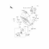 Схема узла: Топливный бак(1/2)(kl250-d10) для Kawasaki KL250 KLR250