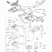 Схема вузла: Електроустаткування для Kawasaki ZX600 ZZ-R600