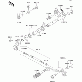 Схема узла: Переключатель передач для Kawasaki ZX1000 Z1000SX ABS