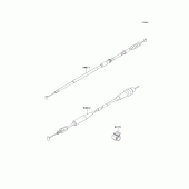 Схема узла: Тросики для Kawasaki KX125