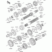 Схема вузла: Трансмісія для Kawasaki ZR750 Z750