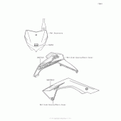 Схема вузла: Decals(Ahf) для Kawasaki KLX140 KLX140