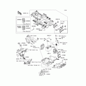 Схема вузла: Електроустаткування для Kawasaki ZR1200 ZRX1200 DAEG