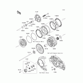 Схема вузла: Зчеплення для Kawasaki VN1700 Vulcan 1700 Voyager ABS
