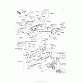 Схема вузла: Cowling (Upper) для Kawasaki ZX1000 Ninja 1000 ABS