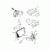 Схема вузла: Радіатор для Kawasaki ZR1000 Z1000