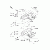 Схема вузла: Картер двигуна для Kawasaki ZG1200 Voyager XII