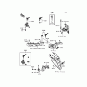 Схема вузла: Замок запалювання для Kawasaki EX650 Ninja 650 ABS
