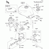 Схема вузла: Fuel tank(1/2) для Kawasaki ZR750 ZR-7S
