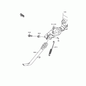 Схема вузла: Stand(s) для Kawasaki EN650 Vulcan S