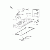 Схема узла: Клапанная крышка для Kawasaki EX650 Ninja 650 ABS