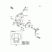 Схема узла: Фара для Kawasaki KL110 KSR