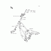 Схема узла: Рама для Kawasaki KLX125 D-Tracker
