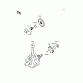 Схема узла: Коленчатый вал для Kawasaki KLX250 D-Tracker