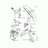 Схема вузла: Крило для Kawasaki EJ800 W800