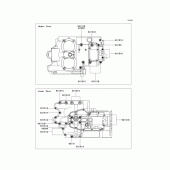 Схема вузла: Болти картера двигуна для Kawasaki EJ800 W800