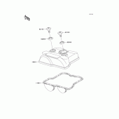 Схема узла: Клапанная крышка для Kawasaki KX250/ KX252 KX250F