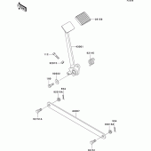 Схема вузла: Лапка гальма для Kawasaki BN125 Eliminator