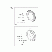 Схема вузла: Шини для Kawasaki VN900 Vulcan 900 Custom