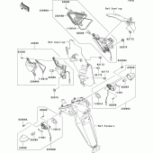 Схема узла: Поворотники для Kawasaki ZX1000 Ninja ZX-10R