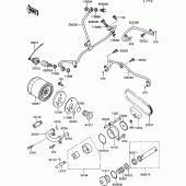 Схема вузла: Масляний насос (1/2) для Kawasaki VN750 VN750 Twin