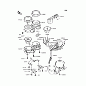 Схема узла: Панель приборов для Kawasaki ZR250 Balius-II