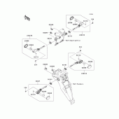 Схема узла: Поворотники для Kawasaki KLX250 KLX250S