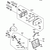 Схема вузла: Taillight(s) для Kawasaki ZG1000 1000GTR