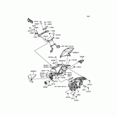 Схема вузла: Облицювальні елементи для Kawasaki ZR800 Z800 ABS