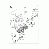 Схема вузла: Throttle для Kawasaki ZR1200 ZRX1200 DAEG