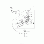 Схема вузла: Clutch Master Cylinder для Kawasaki VN1700 Vulcan 1700 Voyager ABS