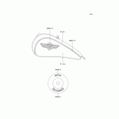 Схема вузла: Decals(green/silver)(vn800-b1/b2) для Kawasaki VN800 Vulcan 800 Classic
