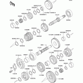 Схема узла: Transmission(1/2) для Kawasaki EX250 ZZR250