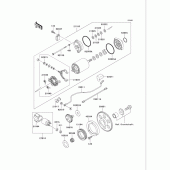 Схема вузла: Starter motor для Kawasaki VN750 Vulcan 750