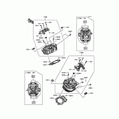 Схема вузла: Головка циліндра для Kawasaki VN1700 Vulcan 1700 Nomad ABS