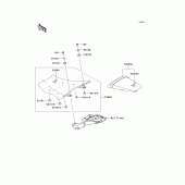 Схема вузла: Сидіння для Kawasaki ZX1000 Ninja ZX-10R ABS